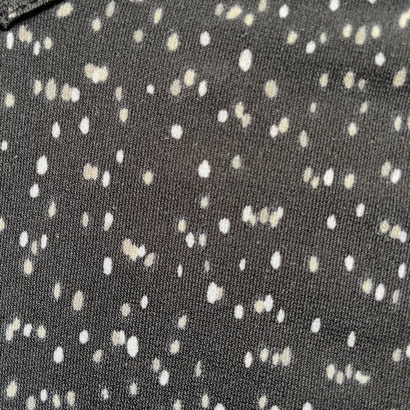 Ulla Popken black with tan and white spots 32/34 Women's Tunic Top poly blend - Picture 7 of 8